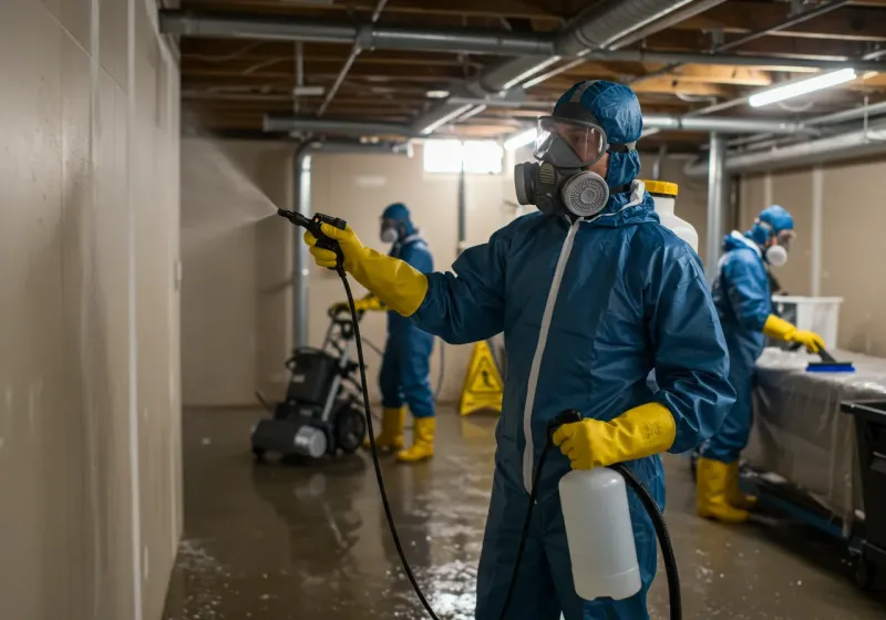 Basement Sanitization and Antimicrobial Treatment process in Granite Falls, MN